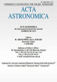 Acta Astronomica