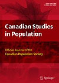 Canadian Studies In Population