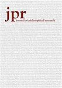 Journal Of Philosophical Research